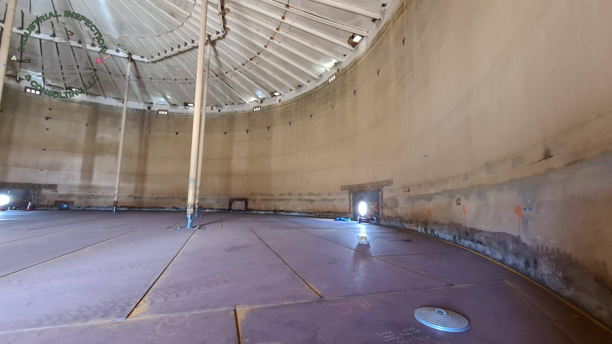 Fuel storage tanks on Andersen Air Force Base