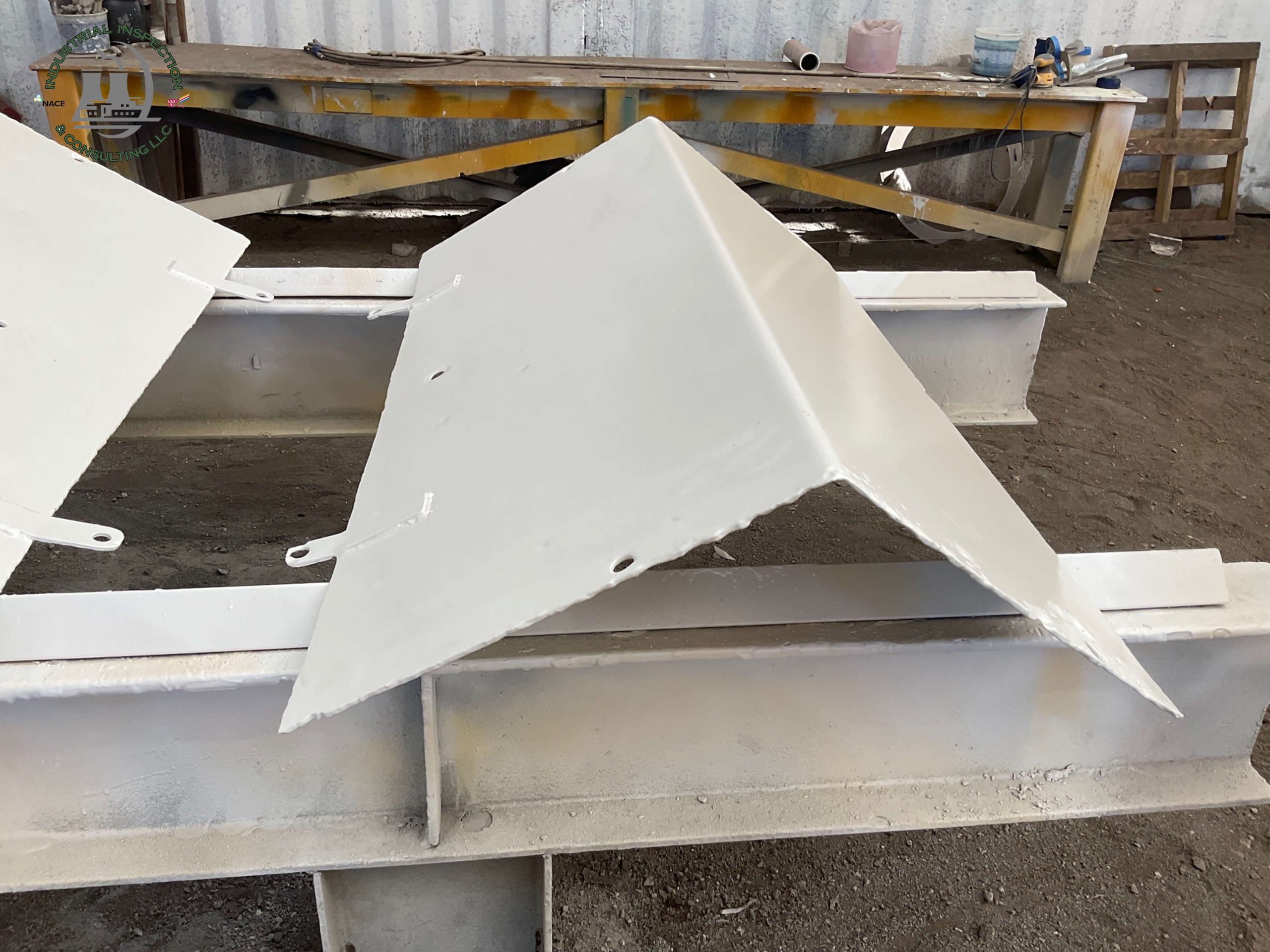 White coating of exterior clarifier components